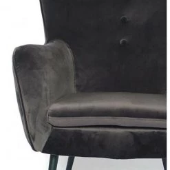 MEUBLER DESIGN Fauteuil En Velours Design Zola - Noir, Velours, Style Art Déco, 69 X 68 X 90 Cm 9 MEUBLER DESIGN Fauteuil En Velours Design Zola - Noir, Velours, Style Art Déco, 69 X 68 X 90 Cm -Pas Cher Fauteuil Magasin 36046510 3