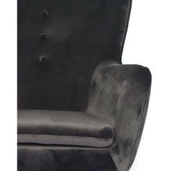 MEUBLER DESIGN Fauteuil En Velours Design Zola - Noir, Velours, Style Art Déco, 69 X 68 X 90 Cm 11 MEUBLER DESIGN Fauteuil En Velours Design Zola - Noir, Velours, Style Art Déco, 69 X 68 X 90 Cm -Pas Cher Fauteuil Magasin 36046510 5