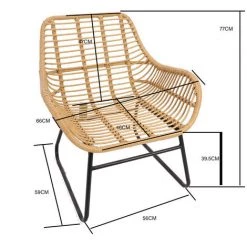 VENTAMUEBLESONLINE FAUTEUIL RAFFLES EN ROTIN 9 VENTAMUEBLESONLINE FAUTEUIL RAFFLES EN ROTIN -Pas Cher Fauteuil Magasin 36206396 4
