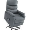 TRUE DEAL Fauteuil Inclinable De Massage Gris Clair Tissu 2 TRUE DEAL Fauteuil Inclinable De Massage Gris Clair Tissu -Pas Cher Fauteuil Magasin 36209110 1