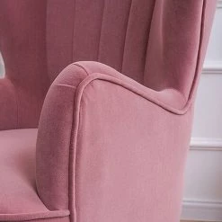 MEUBLER DESIGN Fauteuil Design Pied Effet Laiton Trendy - Rose, Tissu, Bois, Métal, Style Art Déco, 73 X 67 X 91 Cm - Rose 10 MEUBLER DESIGN Fauteuil Design Pied Effet Laiton Trendy - Rose, Tissu, Bois, Métal, Style Art Déco, 73 X 67 X 91 Cm - Rose -Pas Cher Fauteuil Magasin 36346487 4