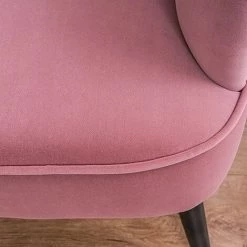 MEUBLER DESIGN Fauteuil Design Pied Effet Laiton Trendy - Rose, Tissu, Bois, Métal, Style Art Déco, 73 X 67 X 91 Cm - Rose 11 MEUBLER DESIGN Fauteuil Design Pied Effet Laiton Trendy - Rose, Tissu, Bois, Métal, Style Art Déco, 73 X 67 X 91 Cm - Rose -Pas Cher Fauteuil Magasin 36346487 5