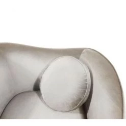 MEUBLER DESIGN Legend Fauteuil Velours Pieds Métal Or - Taupe, Velours, Métal, Style Art Déco, 96 X 74 X 85 Cm - Taupe -Pas Cher Fauteuil Magasin 36346609 3