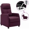 Fauteuil Inclinable électrique Tissu Violet VidaXL 2 Fauteuil Inclinable électrique Tissu Violet VidaXL -Pas Cher Fauteuil Magasin 36349799 1