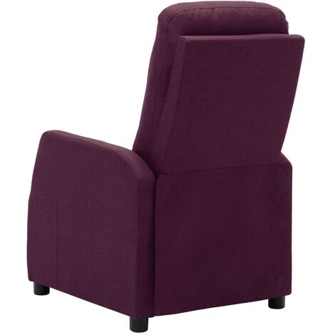 Fauteuil Inclinable électrique Tissu Violet VidaXL 6 Fauteuil Inclinable électrique Tissu Violet VidaXL – Image 4