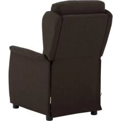 Fauteuil Inclinable électrique De Massage Tissu Marron Foncé VidaXL 10 Fauteuil Inclinable électrique De Massage Tissu Marron Foncé VidaXL -Pas Cher Fauteuil Magasin 36349851 4