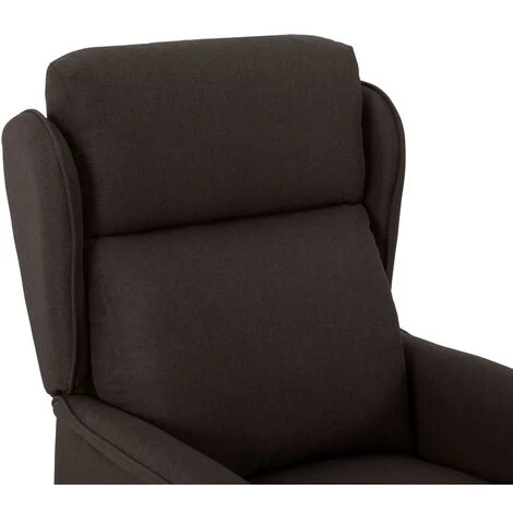 Fauteuil Inclinable électrique De Massage Tissu Marron Foncé VidaXL 7 Fauteuil Inclinable électrique De Massage Tissu Marron Foncé VidaXL – Image 5