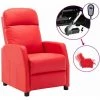 VidaXL Fauteuil Inclinable électrique Similicuir Rouge - Rouge 1 VidaXL Fauteuil Inclinable électrique Similicuir Rouge - Rouge -Pas Cher Fauteuil Magasin 36350245 1