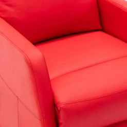 VidaXL Fauteuil Inclinable électrique Similicuir Rouge - Rouge -Pas Cher Fauteuil Magasin 36350245 5