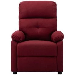 Fauteuil Inclinable électrique Tissu Rouge Bordeaux VidaXL 9 Fauteuil Inclinable électrique Tissu Rouge Bordeaux VidaXL -Pas Cher Fauteuil Magasin 36350518 3