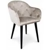 Paris Prix - Fauteuil Design En Velours "glany" 81cm Taupe 1 Paris Prix - Fauteuil Design En Velours "glany" 81cm Taupe -Pas Cher Fauteuil Magasin 36353632 1
