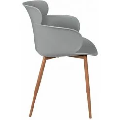 ALTOBUY MALYA - Lot De 4 Fauteuils Scandinaves Gris - Gris 11 ALTOBUY MALYA - Lot De 4 Fauteuils Scandinaves Gris - Gris -Pas Cher Fauteuil Magasin 36686823 5