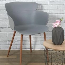 ALTOBUY MALYA - Lot De 6 Fauteuils Scandinaves Gris - Gris 9 ALTOBUY MALYA - Lot De 6 Fauteuils Scandinaves Gris - Gris -Pas Cher Fauteuil Magasin 36686870 3