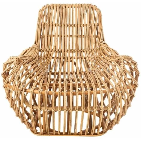 Paris Prix - Fauteuil En Rotin Design "ana" 100cm Naturel 4 Paris Prix - Fauteuil En Rotin Design "ana" 100cm Naturel – Image 2
