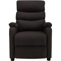 TRUE DEAL Fauteuil Inclinable De Massage Marron Foncé Tissu -Pas Cher Fauteuil Magasin 36774702 3