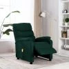 TRUE DEAL Fauteuil Inclinable De Massage Vert Foncé Tissu 1 TRUE DEAL Fauteuil Inclinable De Massage Vert Foncé Tissu -Pas Cher Fauteuil Magasin 36774703 1