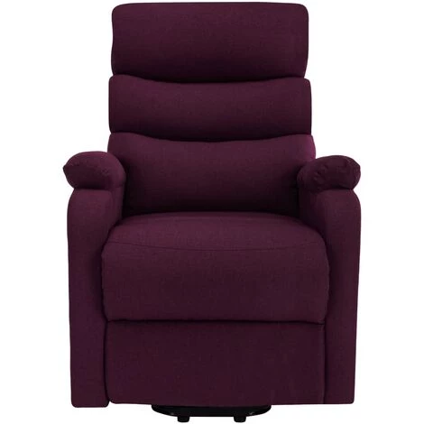 TRUE DEAL Fauteuil Inclinable De Massage Violet Tissu 5 TRUE DEAL Fauteuil Inclinable De Massage Violet Tissu – Image 3
