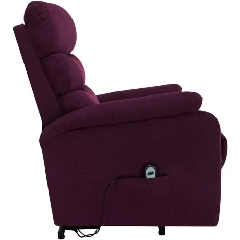 TRUE DEAL Fauteuil Inclinable De Massage Violet Tissu 6 TRUE DEAL Fauteuil Inclinable De Massage Violet Tissu – Image 4