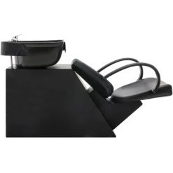 VidaXL Chaise De Salon Avec Lavabo Noir Similicuir - Noir -Pas Cher Fauteuil Magasin 36779045 3