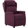 Fauteuil Inclinable électrique Tissu Violet VidaXL