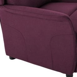 Fauteuil Inclinable électrique Tissu Violet VidaXL -Pas Cher Fauteuil Magasin 36782524 5