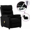 Fauteuil Inclinable électrique De Massage Similicuir Noir VidaXL -Pas Cher Fauteuil Magasin 36782553 1