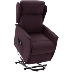 Fauteuil Inclinable Tissu Violet VidaXL
