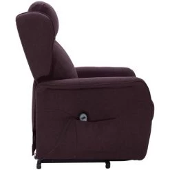 Fauteuil Inclinable Tissu Violet VidaXL -Pas Cher Fauteuil Magasin 36783489 5