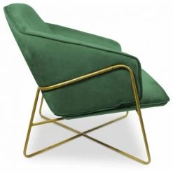 Paris Prix - Fauteuil Design En Velours "starlight" 88cm Vert 9 Paris Prix - Fauteuil Design En Velours "starlight" 88cm Vert -Pas Cher Fauteuil Magasin 36891603 3