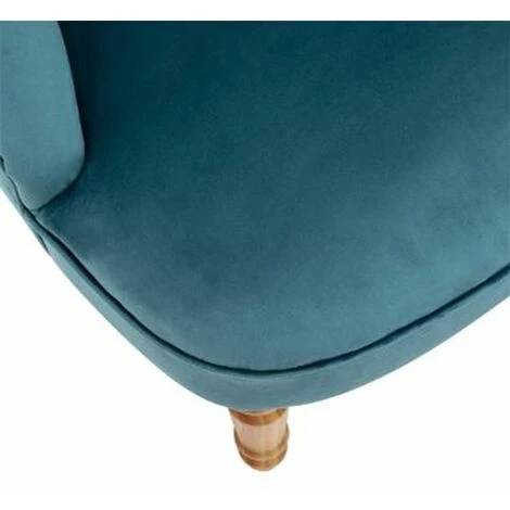 ATMOSPHERA, CRATEUR D'INTRIEUR Lot De 2 Fauteuils En Velours "Crapaud" 72cm Bleu 7 ATMOSPHERA, CRATEUR D'INTRIEUR Lot De 2 Fauteuils En Velours "Crapaud" 72cm Bleu – Image 5