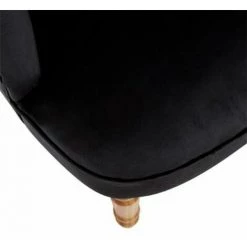 ATMOSPHERA, CRATEUR D'INTRIEUR Lot De 2 Fauteuils En Velours "Crapaud" 72cm Noir 10 ATMOSPHERA, CRATEUR D'INTRIEUR Lot De 2 Fauteuils En Velours "Crapaud" 72cm Noir -Pas Cher Fauteuil Magasin 36892363 4