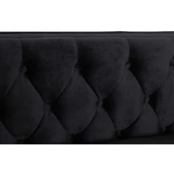 INTENSEDECO Fauteuil Edward Velours Noir Pieds Doré - Noir 9 INTENSEDECO Fauteuil Edward Velours Noir Pieds Doré - Noir -Pas Cher Fauteuil Magasin 36913600 4