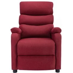 Fauteuil Inclinable électrique De Massage Tissu Bordeaux VidaXL 9 Fauteuil Inclinable électrique De Massage Tissu Bordeaux VidaXL -Pas Cher Fauteuil Magasin 37033554 3