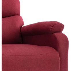 Fauteuil Inclinable électrique De Massage Tissu Bordeaux VidaXL 10 Fauteuil Inclinable électrique De Massage Tissu Bordeaux VidaXL -Pas Cher Fauteuil Magasin 37033554 4