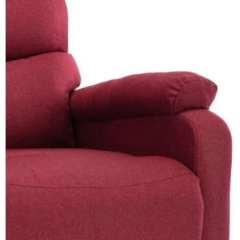 Fauteuil Inclinable électrique De Massage Tissu Bordeaux VidaXL 6 Fauteuil Inclinable électrique De Massage Tissu Bordeaux VidaXL – Image 4