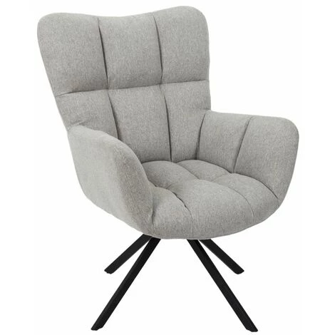 Paris Prix - Fauteuil Design Pivotant "washington" 88cm Gris 3 Paris Prix - Fauteuil Design Pivotant "washington" 88cm Gris