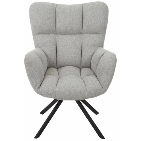 Paris Prix - Fauteuil Design Pivotant "washington" 88cm Gris 4 Paris Prix - Fauteuil Design Pivotant "washington" 88cm Gris – Image 2