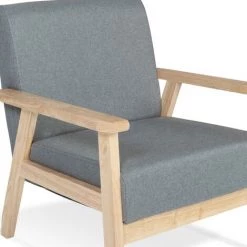 IDMARKET Fauteuil Scandinave ANDERS En Tissu Gris Anthracite - Gris -Pas Cher Fauteuil Magasin 37281174 5