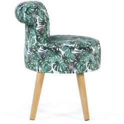 IDMARKET Fauteuil Crapaud En Velours Motif Jungle - Multicolor 10 IDMARKET Fauteuil Crapaud En Velours Motif Jungle - Multicolor -Pas Cher Fauteuil Magasin 37658392 4