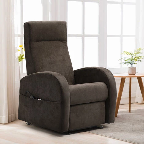LE ROI DU RELAX Fauteuil Relax Avec Lève-personne Appui-tête Réglable 2 Moteurs Matilde | Couleur: Marron 5 LE ROI DU RELAX Fauteuil Relax Avec Lève-personne Appui-tête Réglable 2 Moteurs Matilde | Couleur: Marron – Image 3