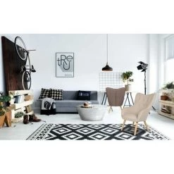Paris Prix - Fauteuil Scandinave "aimee" 67cm Beige -Pas Cher Fauteuil Magasin 37958492 5