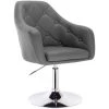 WOLTU Fauteuil De Bar.Tabouret De Bar En Similicuir Et En Acier.tabouret Rotatif.hauteur Réglable. Gris -Pas Cher Fauteuil Magasin 38232822 1