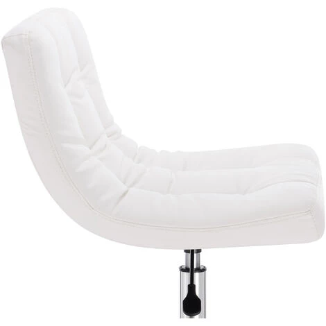 WOLTU 1 X Tabouret De Bar En Similicuir. Fauteuil De Bar. Hauteur Réglable. Siège Bien Rembourré. Blanc 5 WOLTU 1 X Tabouret De Bar En Similicuir. Fauteuil De Bar. Hauteur Réglable. Siège Bien Rembourré. Blanc – Image 3