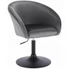 WOLTU Tabouret De Bar En Velours . Fauteuil De Bar. Tabouret Rotatif Hauteur Réglable. Gris Foncé -Pas Cher Fauteuil Magasin 38233388 1