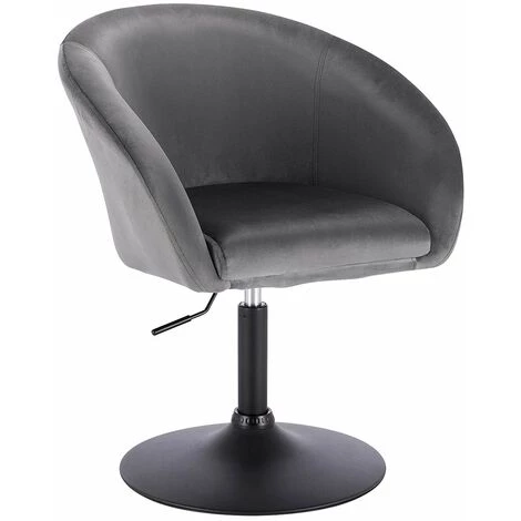 WOLTU Tabouret De Bar En Velours . Fauteuil De Bar. Tabouret Rotatif Hauteur Réglable. Gris Foncé 3 WOLTU Tabouret De Bar En Velours . Fauteuil De Bar. Tabouret Rotatif Hauteur Réglable. Gris Foncé