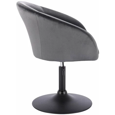 WOLTU Tabouret De Bar En Velours . Fauteuil De Bar. Tabouret Rotatif Hauteur Réglable. Gris Foncé 4 WOLTU Tabouret De Bar En Velours . Fauteuil De Bar. Tabouret Rotatif Hauteur Réglable. Gris Foncé – Image 2