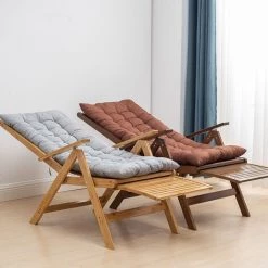 FREOSEN Transat Chaise De Jardin Avec Accoudoirs En Bois + Matelas, Fauteuil Chaise Pliante 113x50x87cm, Dossier Et Repose-Pieds Ajustables 7 FREOSEN Transat Chaise De Jardin Avec Accoudoirs En Bois + Matelas, Fauteuil Chaise Pliante 113x50x87cm, Dossier Et Repose-Pieds Ajustables -Pas Cher Fauteuil Magasin 38400958 2