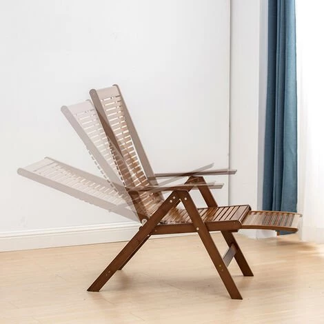 FREOSEN Transat Chaise De Jardin Avec Accoudoirs En Bois + Matelas, Fauteuil Chaise Pliante 113x50x87cm, Dossier Et Repose-Pieds Ajustables 6 FREOSEN Transat Chaise De Jardin Avec Accoudoirs En Bois + Matelas, Fauteuil Chaise Pliante 113x50x87cm, Dossier Et Repose-Pieds Ajustables – Image 4