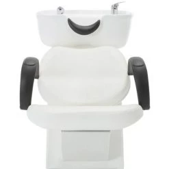 VidaXL Chaise De Salon Avec Lavabo Blanc Similicuir - Blanc -Pas Cher Fauteuil Magasin 38401702 2