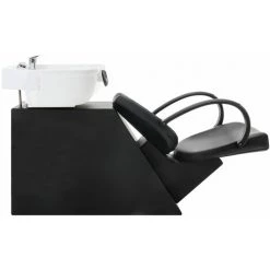 VidaXL Chaise De Salon Avec Lavabo Noir Et Blanc Similicuir - Multicolore 9 VidaXL Chaise De Salon Avec Lavabo Noir Et Blanc Similicuir - Multicolore -Pas Cher Fauteuil Magasin 38401706 3